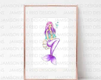 Merbabe fashion illustration wall art print fashion print home decor poster planner dashboard