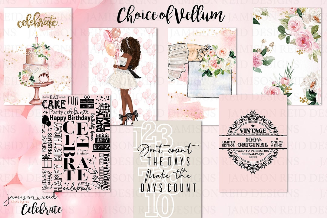 CELEBRATE Planner Vellum / Fashion Girl Vellum / Hobo / HP / Leopard