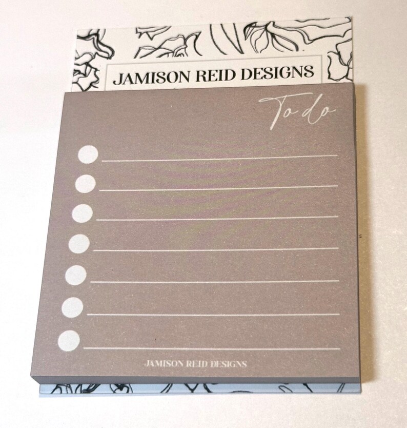 Custom to Do Checklist Post-it Pad, Notes, Self Care Check List Sticky ...