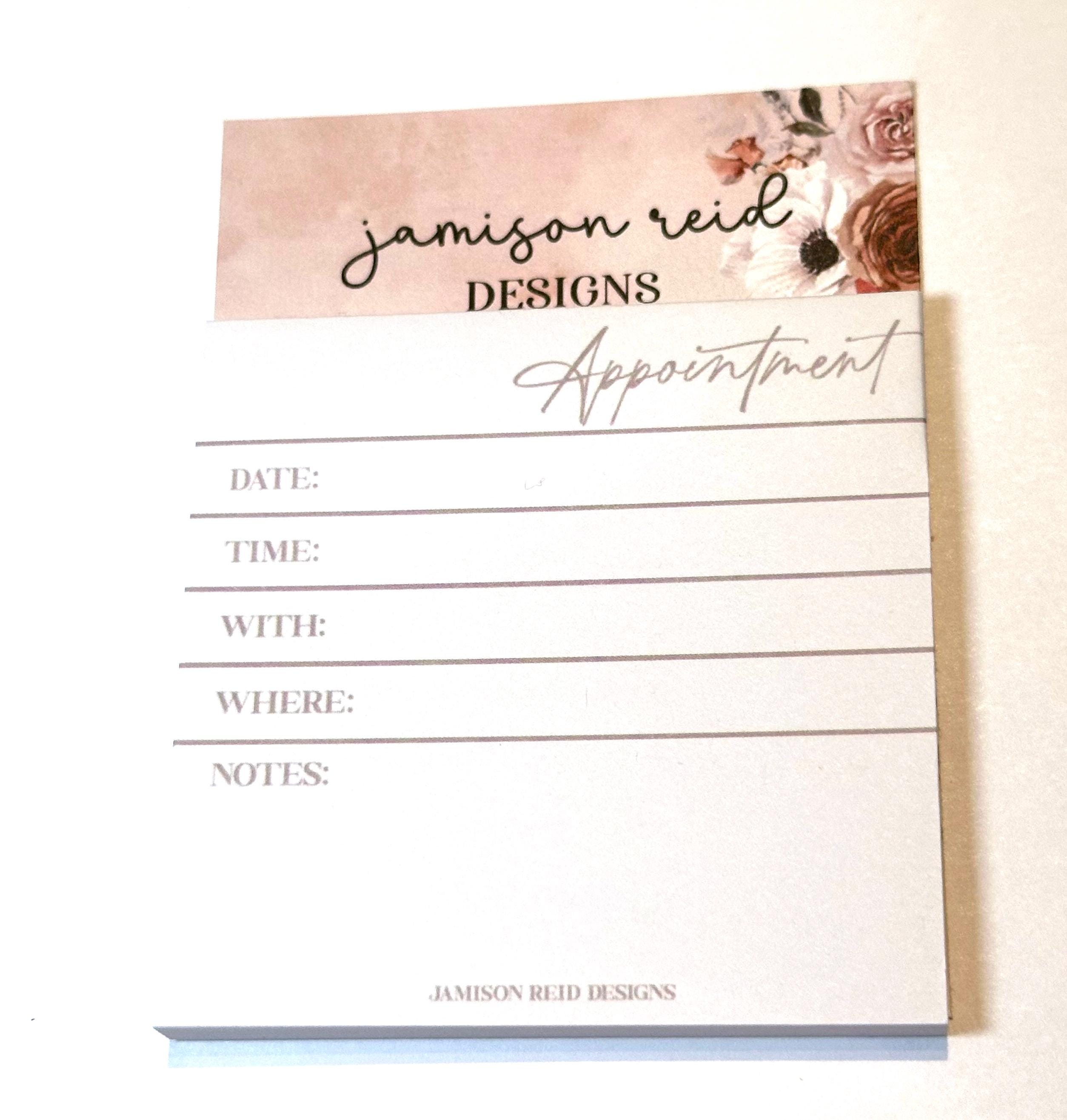 Custom Appointment Post-it Pad, Notes, Self Care Check List Sticky Note, Personalized Memo Pad, Business To Do List Stationery