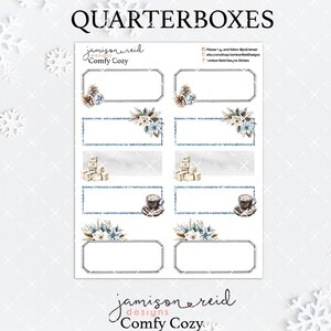 Adesivos para planejadores COMFY COZY Quarterboxes, à la carte, adesivos Fashion Girl inverno, Hp, bullet, diário, Hobonichi, bujo, lista de tarefas
