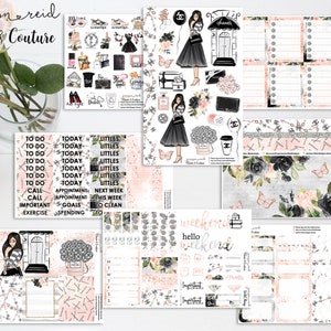 CLASSIC & COUTURE Planner Stickers   a la carte or kit , Fashion Girl Sticker Winter Autumn Eclp Hp  bullet journal Hobonichi