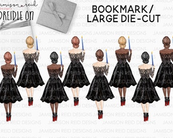 Planner DREIDEL ON  Fashion Girl page marker | bookmark | pocket page marker | tn insert | tn accessories | planner accessories chanukah