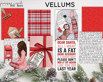 DEAR SANTA Planner Vellum / Fashion Girl Vellum / hobo / HP / leopard / Traveler's Notebooks / Ring Planners / Happy Planner