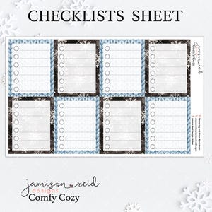 Adesivos de lista de verificação COMFY COZY, à la carte, adesivo de inverno Fashion Girl, Hp, bullet, diário, Hobonichi, bujo, lista de tarefas