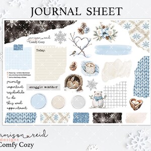 Adesivos de diário COMFY COZY Planner, à la carte, adesivo Fashion Girl inverno, Hp, bullet, diário, Hobonichi, bujo, transparente