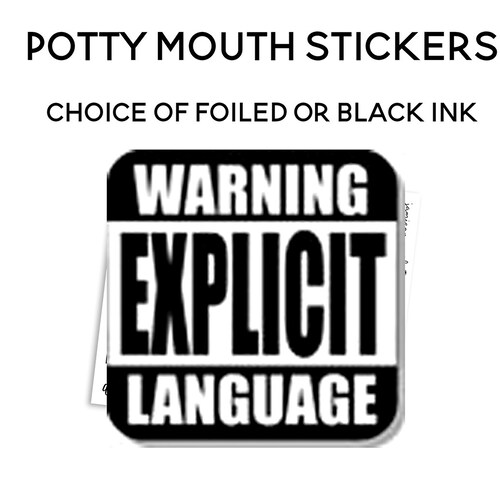 Potty Mouth Stickers Etsy