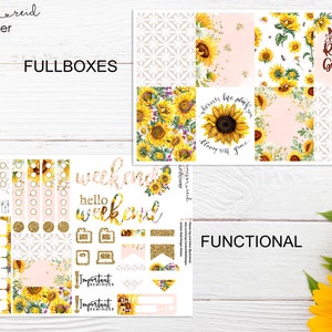 SUNFLOWER Planner Stickers a la carte or kit , Fashion Girl Sticker Winter Autumn Eclp Hp bullet journal Hobonichi image 5