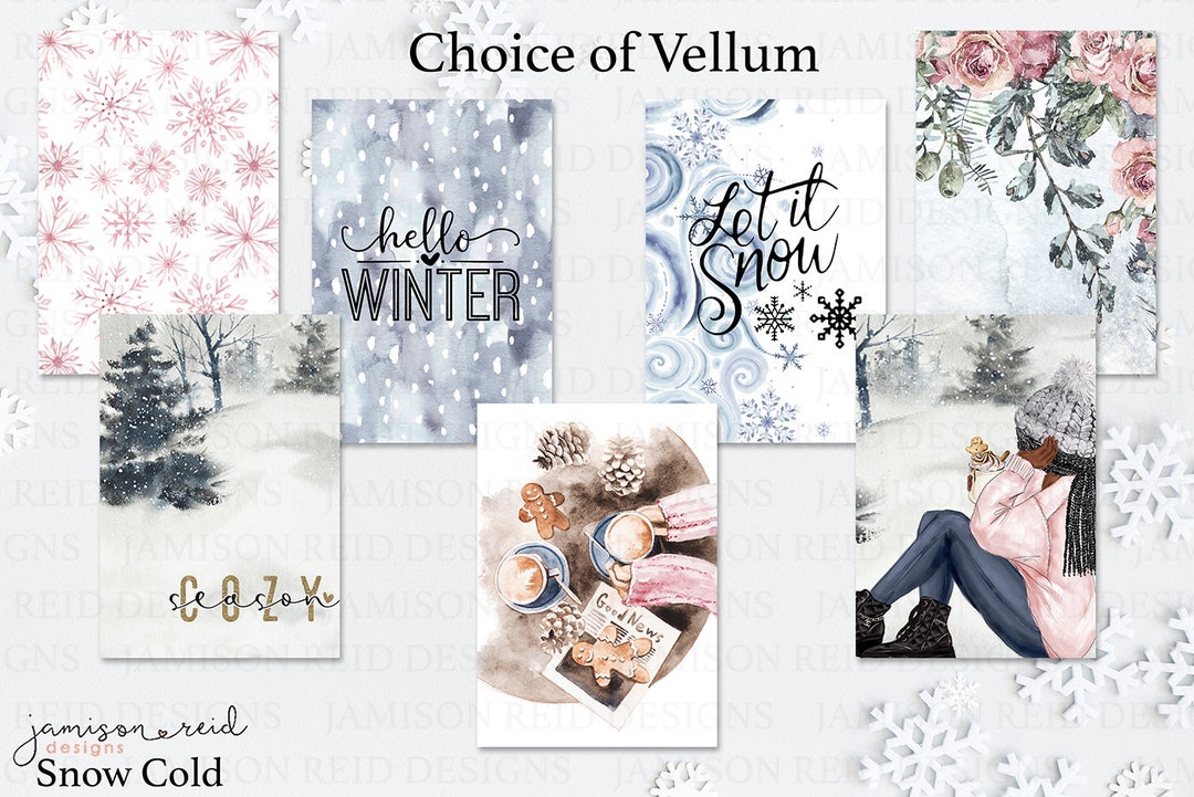 SNOW COLD Planner Vellum / Fashion Girl Vellum / Hobo / HP / Leopard