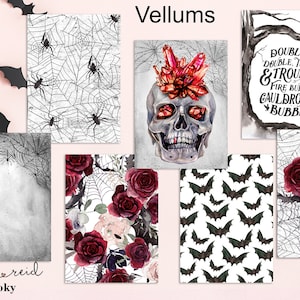 PRETTY SPOOKY Planner Vellum / Fashion Girl Vellum / hobo / HP / leopard / Traveler&#39;s Notebooks / Ring Planners / Happy Planner