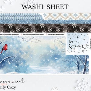 Adesivos COMFY COZY Planner Washi, à la carte, Adesivo Fashion Girl, Hp, bullet, diário, Hobonichi, bujo, metas, inverno