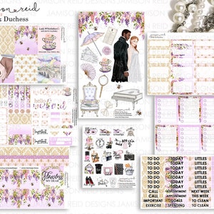 Duke & Dutchess Planner Stickers a la carte or kit , Fashion Girl Sticker Winter Autumn Eclp Hp  bullet journal Hobonichi