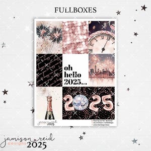 Adesivos Planner Fullboxes 2025, a la carte, Adesivo Fashion Girl inverno, Hp, bullet, journaling, Hobonichi, bujo, clear, ano novo