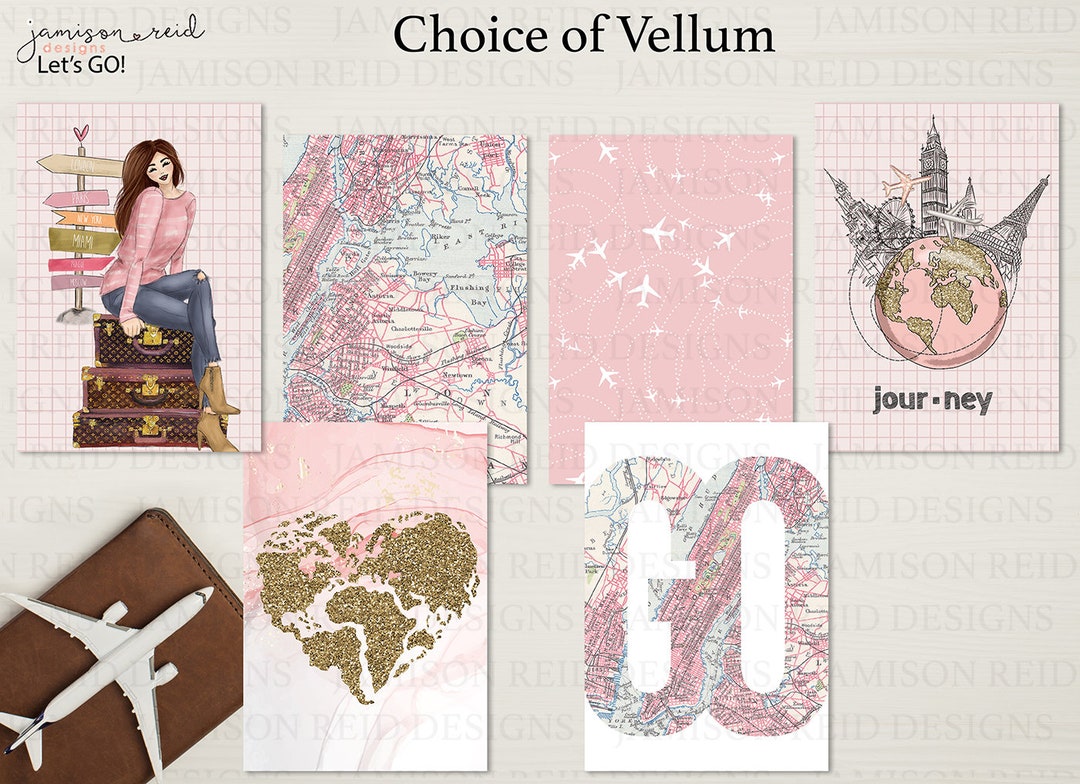 LETS GO Planner Vellum / Fashion Girl Vellum / Hobo / HP / Leopard