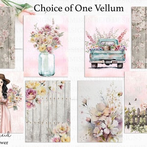 WILDFLOWER Planner Vellum / Fashion Girl Vellum / hobo / HP / lampart / Traveler's Notebooks / Ring Planners / Happy Planner / Journal