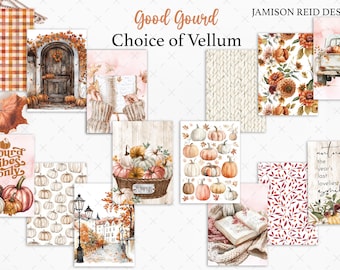 Good Gourd Choice of Planner Vellum / Fashion Girl Vellum / hobo / HP / traveler notebook / Ring Planners / bujo / Journal / autumn / fall