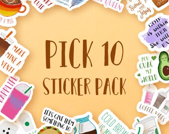I 10 Sticker Etsy