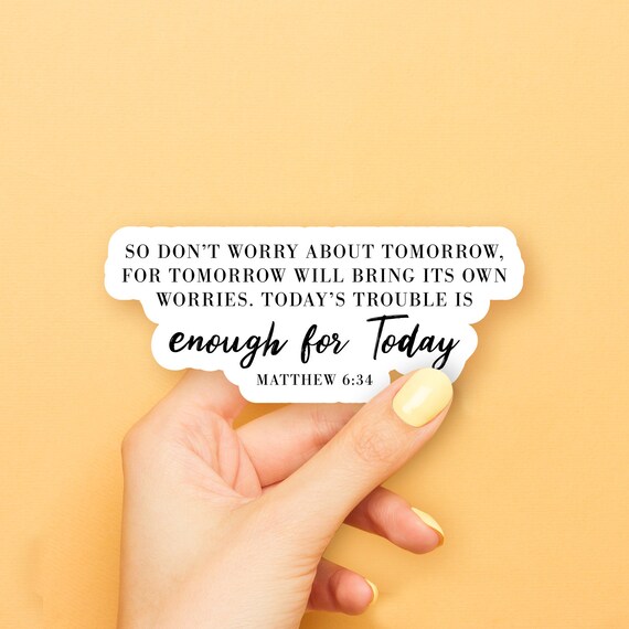 Don't Worry Sticker - Etsy