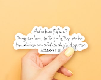 Romans 8:28 Sticker
