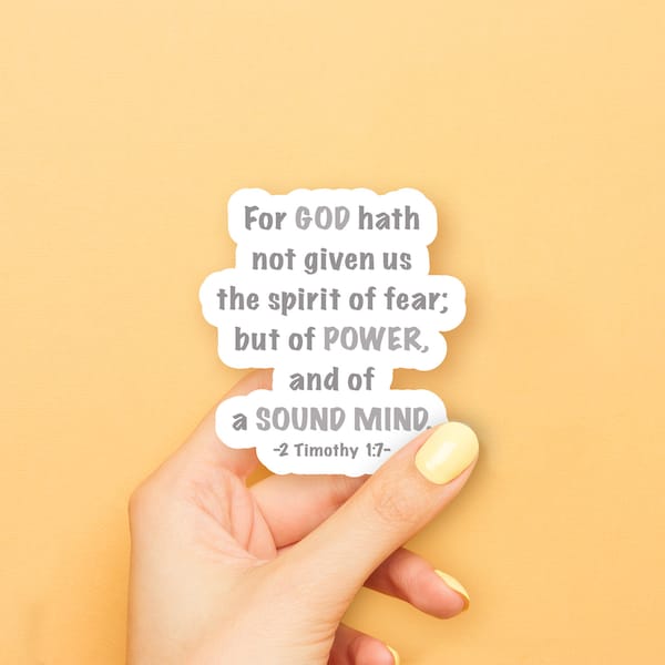 2 Timothy 1 7 - Etsy