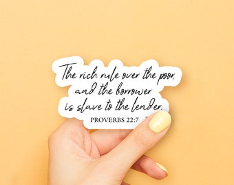 Proverbs 22:7 Sticker