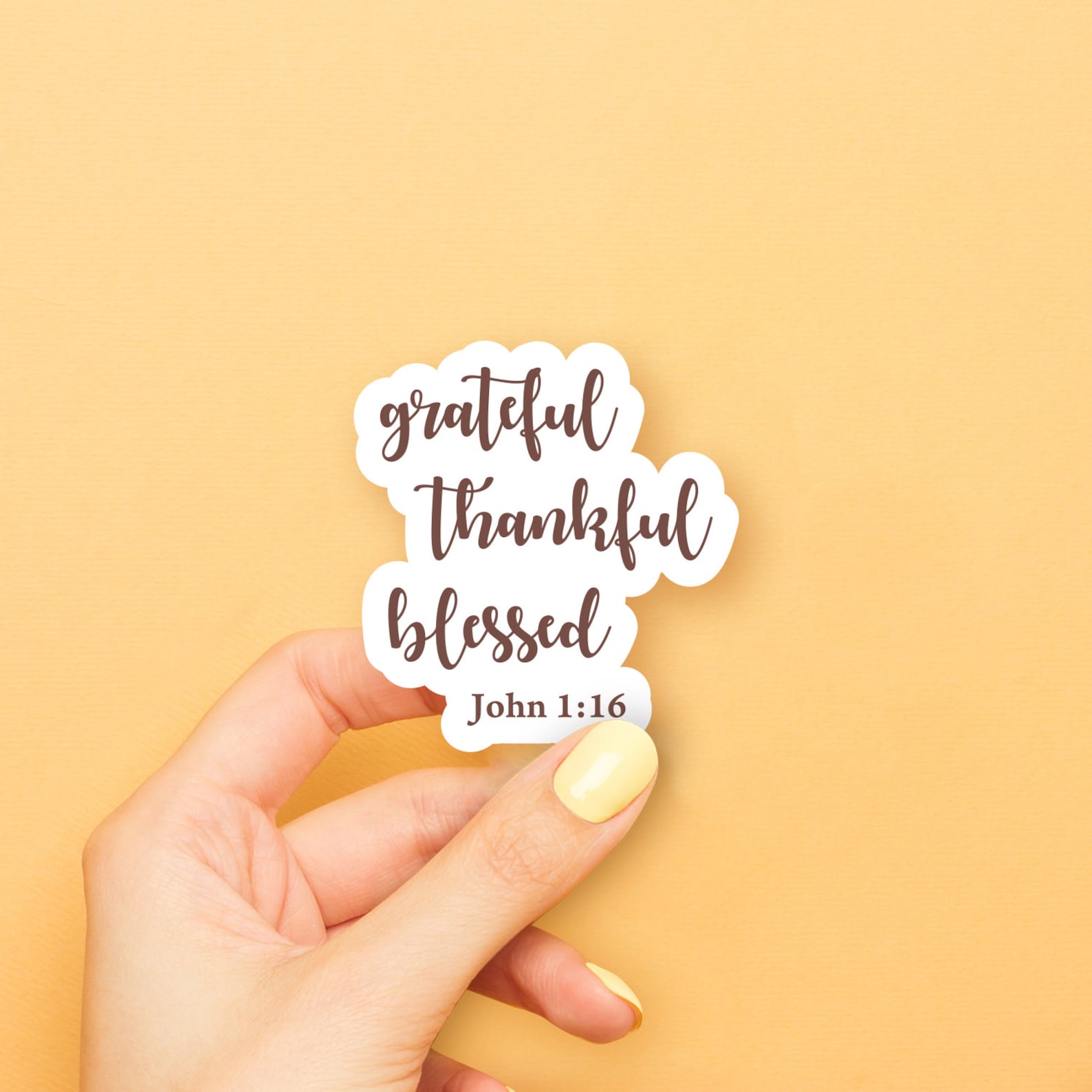Thanksful Sticker Grateful Thankful Blessed Sticker - Etsy
