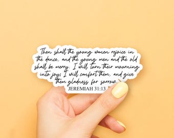Jeremiah 31:13 Sticker
