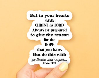 1 Peter 3:15 Sticker