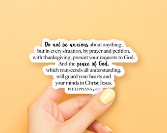 Philippians 4:6-7 Sticker