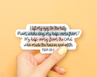 Psalm 121:1-2 Sticker