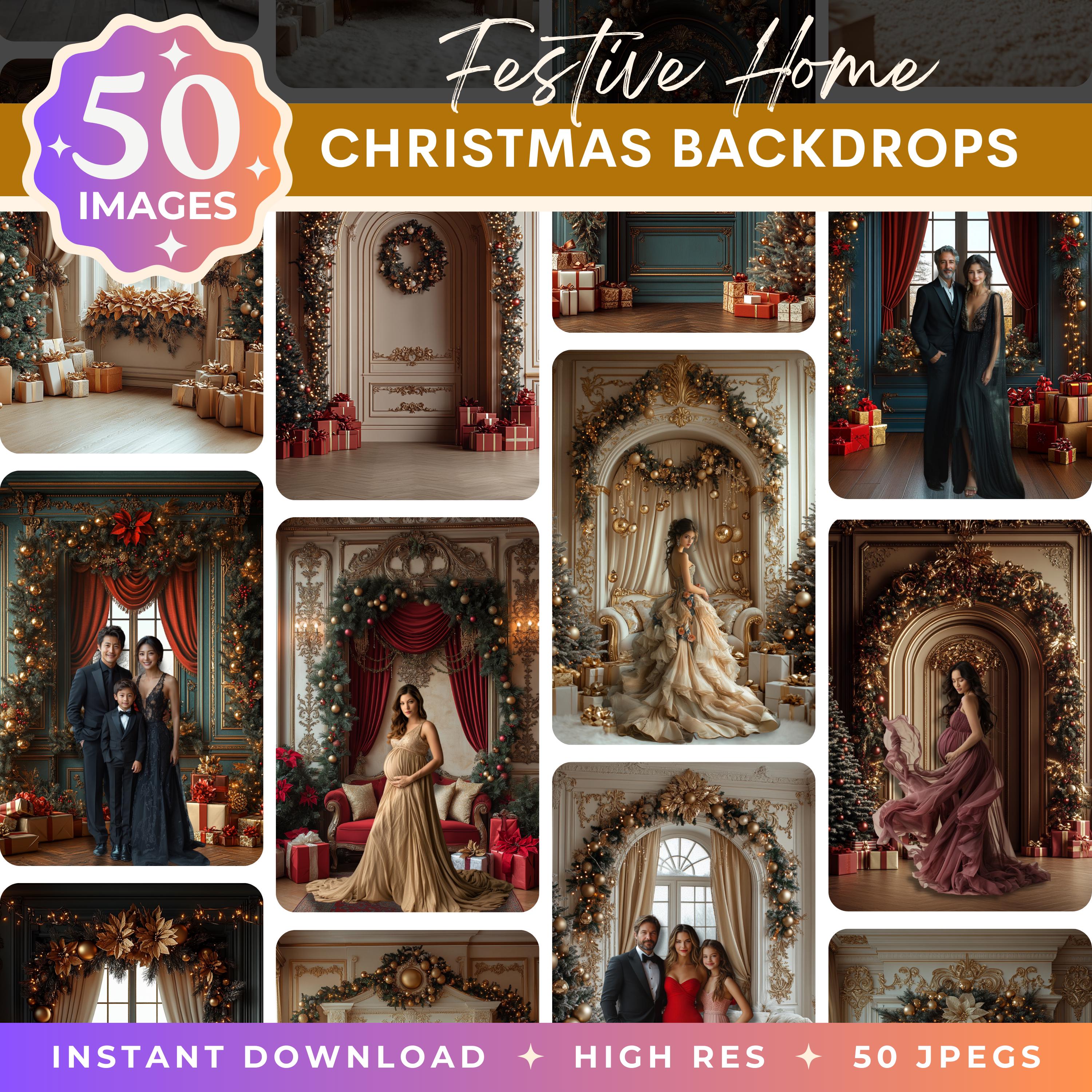 50 Christmas Home Interior Photo Backgrounds: Festive Holiday ...