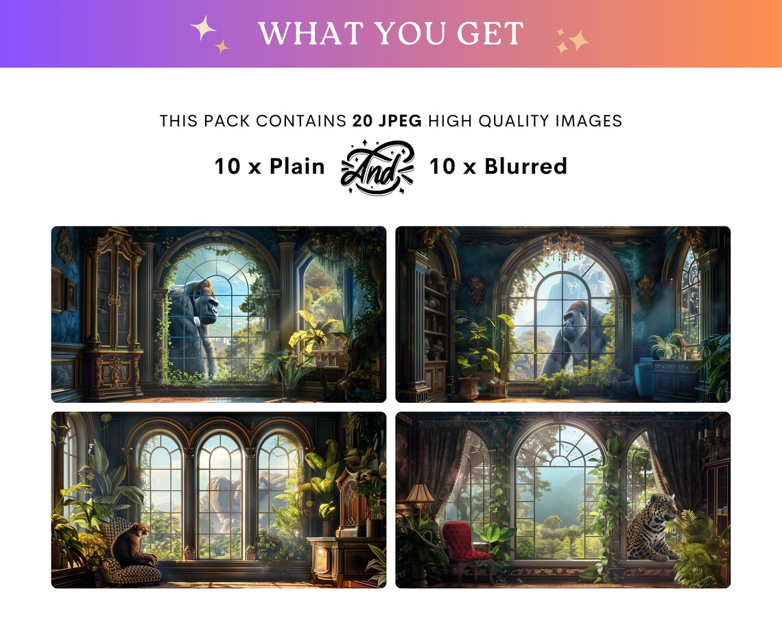Animal Zoom Backgrounds: Amazon Jungle Virtual Meeting Backdrop, Teams ...