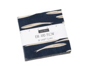 5 quot Charm Square Pack - 39 Ebb and Flow 39 by Janet Clare for Moda - includes 42 pieces of 5 inch square fabric