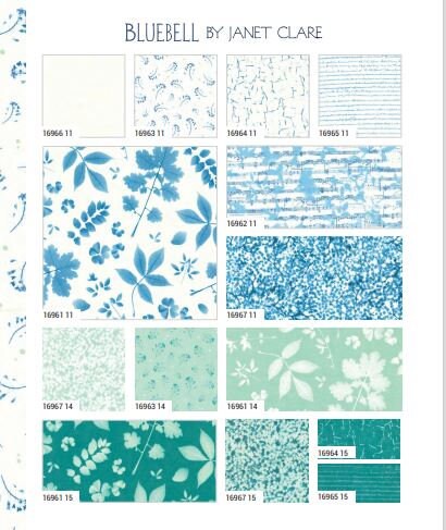 order　FABRIC ④ Bluebell Prussian Blue 16961 12 Moda #1 - 752106750005