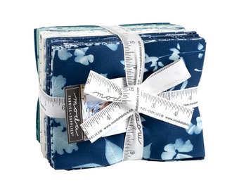 Fat Quarter Bundle -  ‘Bluebell'  by Janet Clare for Moda. Includes 24 Fat Quarters