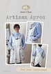 Artisan Apron Pattern - make and embellish your own crossover apron and wear your creativity! Includes S, M, L, XL, 2XL, 3XL and 4XL sizes 