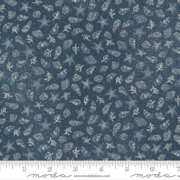 Shells >  Ocean  (16931-14) from Janet Clare's 'To the Sea' Moda fabric collection