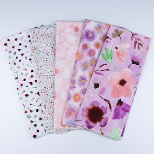 Blooming Lovely  - 5 Fat Quarter Selection Pack - Carefully selected by Janet Clare from across her Moda fabric collections.
