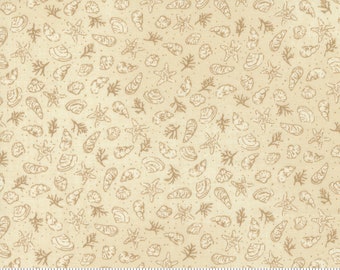 Shells > Pearl-Sand (16931-19) from Janet Clare's 'To the Sea' Moda fabric collection