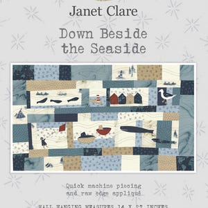 Down Beside the Seaside -  Pattern - A delightful wall hanging featuring seven unique appliqué blocks evoking blustery visits to the coast