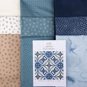 Polestar Quilt Fabric Pack - all the 'Longshore ' fabric from my Moda Collection to piece the top and bind this a stunning quilt