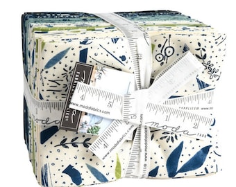 Fat Quarter Bundle -  ‘Collage'  by Janet Clare for Moda. Includes 27 Fat Quarters