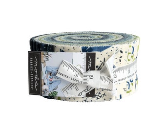 Jelly Roll-  ''Collage' by Janet Clare for Moda - Includes 40 pieces of fabric