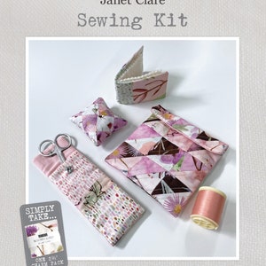 Sewing Kit Sewing Pattern - A charming pattern featuring four mini projects all made from a single 2.5&quot; mini charm pack