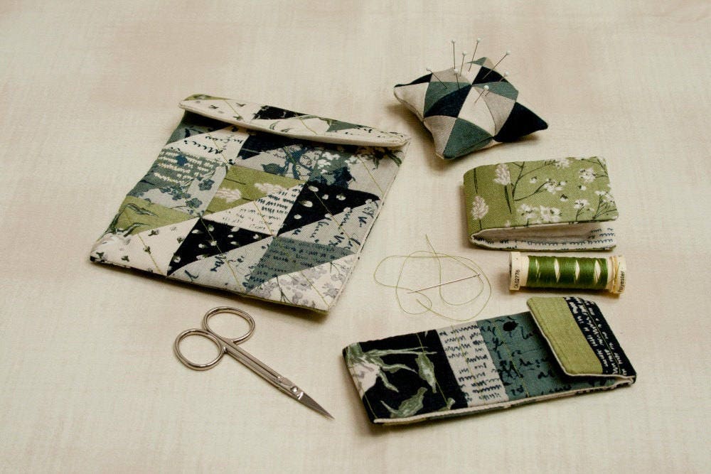 DIY mini fabric sewing kit, pack with 2, cartonnage DIY kit 106