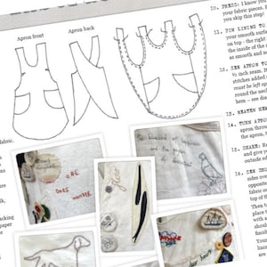 Artisan Apron Pattern  make and embellish your own crossover image 4
