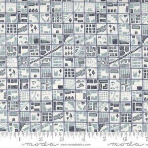 Città >Tokyo Londra (16942-12) dalla collezione di tessuti Moda 'Bon Voyage' di Janet Clare