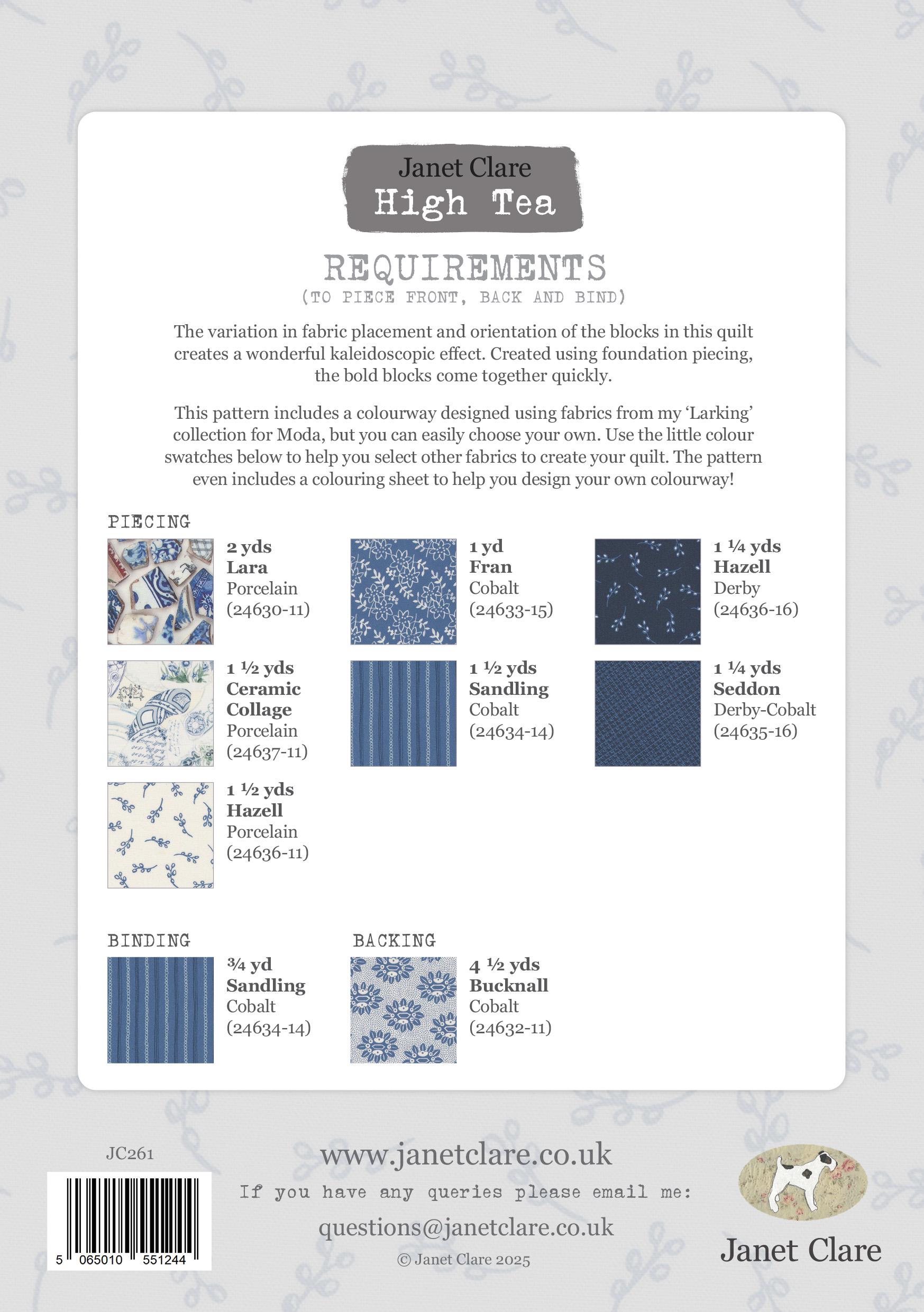 High Tea Quilt Pattern High Tea Quilt Pattern -A Foundation Pieced Design Creating Bold Blocks ...