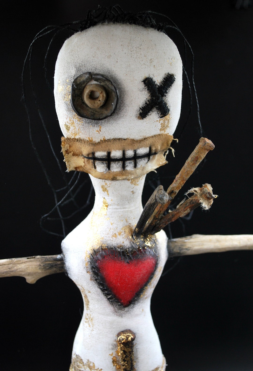 Haunted Voodoo Doll Folk Art Creepy Primitive Handmade Horror - Etsy