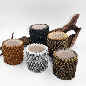 Jardinière en ciment Skull Catacomb : décoration gothique pour la maison, organiseur d'ustensiles